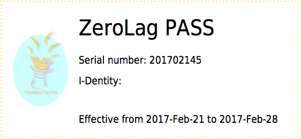 ZeroLag PASS one year Cleaning PASS - ZeroLag PASS Type Image